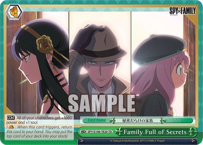 Family Full of Secrets (SPY/S106-TE20 TD) [SPY x FAMILY]