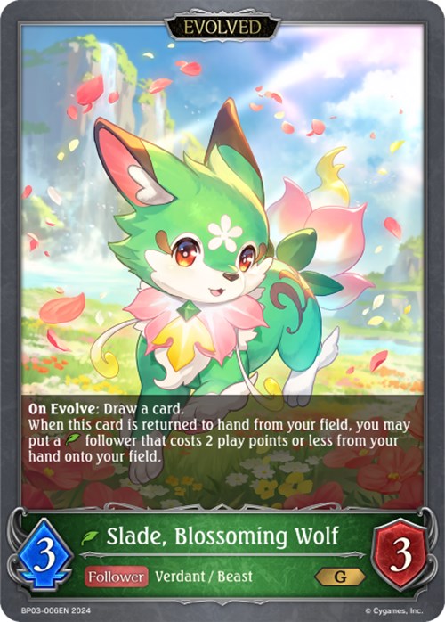 Slade, Blossoming Wolf (Evolved) (BP03-006EN) [Flame of Laevateinn]