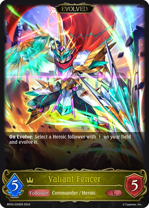 Valiant Fencer (Evolved) (BP03-020EN) [Flame of Laevateinn]