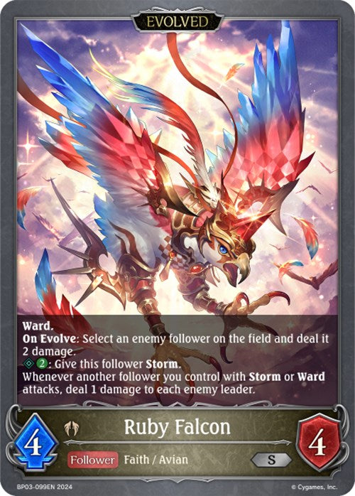 Ruby Falcon (Evolved) (BP03-099EN) [Flame of Laevateinn]