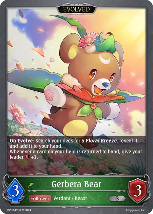 Gerbera Bear (Evolved) (Foil) (BP03-P03EN) [Flame of Laevateinn]