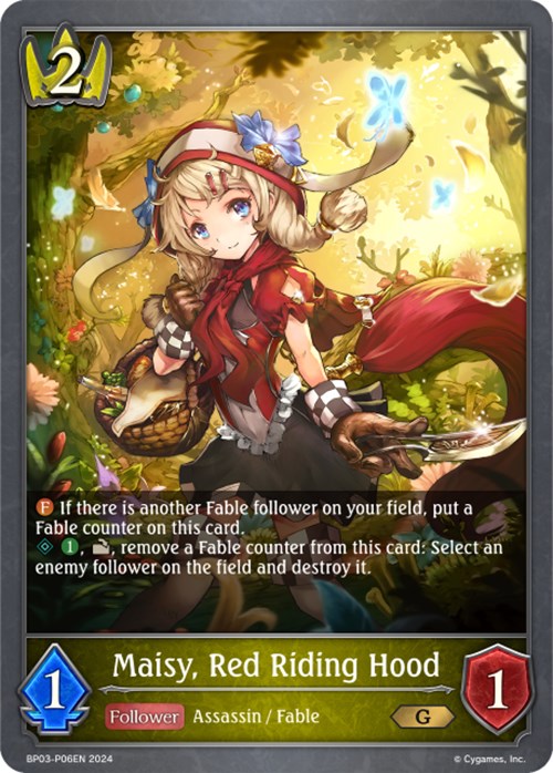 Maisy, Red Riding Hood (Foil) (BP03-P06EN) [Flame of Laevateinn]