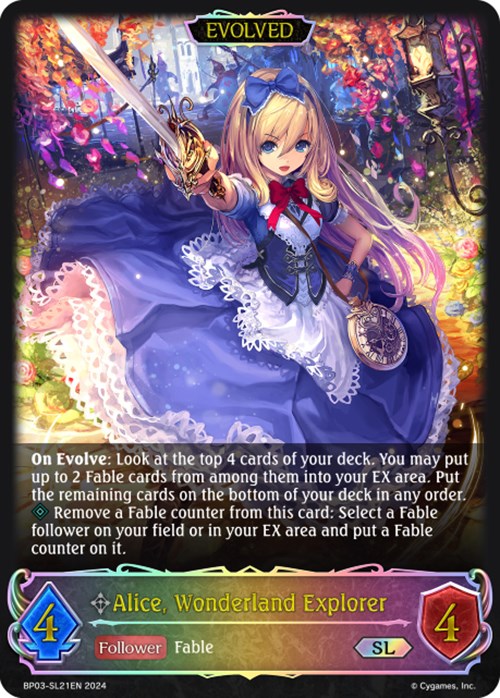 Alice, Wonderland Explorer (Evolved) (SL) (BP03-SL21EN) [Flame of Laevateinn]