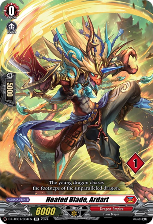 Heated Blade, Ardart (1) (DZ-TD01/004EN) [Start Up Trial Deck: Dragon Empire]