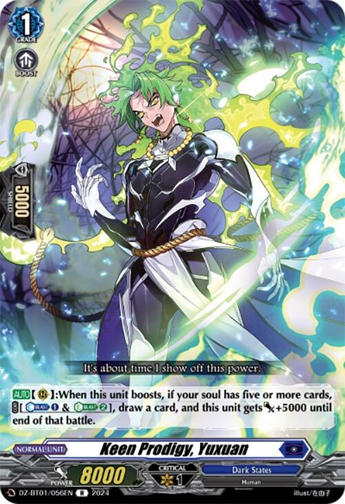 Keen Prodigy, Yuxuan (DZ-BT01/056EN) [Fated Clash]