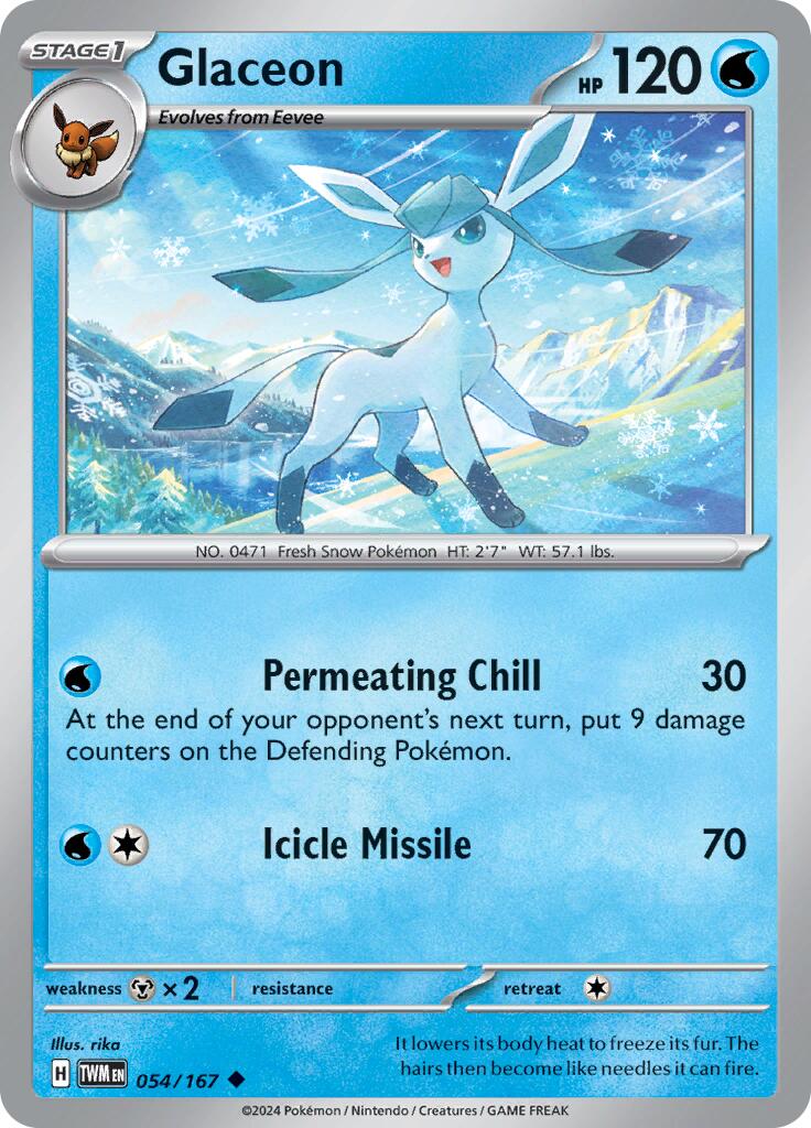 Glaceon (054/167) [Scarlet & Violet: Twilight Masquerade]