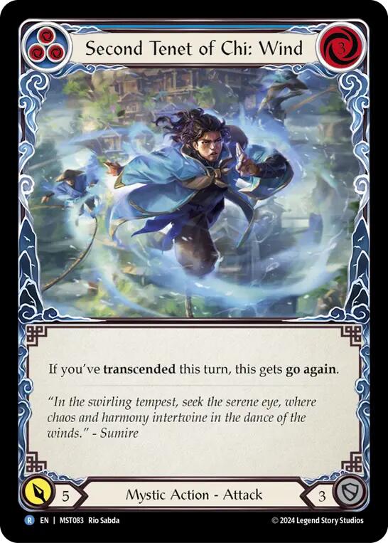 Second Tenet of Chi: Wind [MST083] (Part the Mistveil)  Rainbow Foil