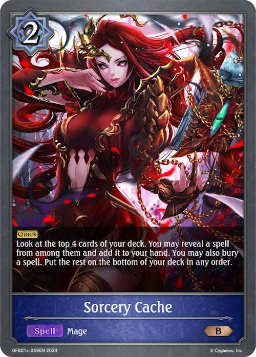 Sorcery Cache (GFB01c-059EN) [GFB01: Gloryfinder Bundle 01: Guide to Glory]