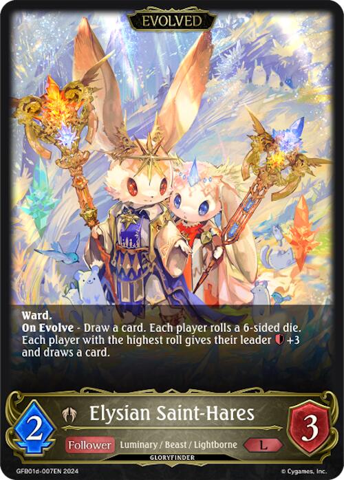 Elysian Saint-Hares (Evolved) (GFB01d-007EN) [GFB01: Gloryfinder Bundle 01: Guide to Glory]