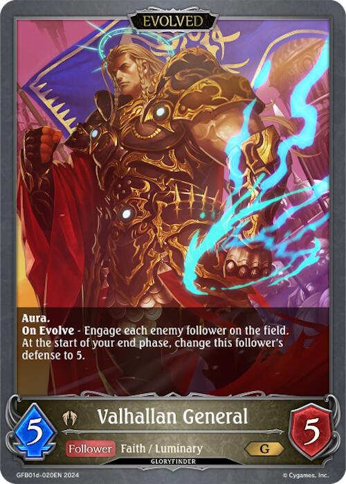 Valhallan General (Evolved) (GFB01d-020EN) [GFB01: Gloryfinder Bundle 01: Guide to Glory]