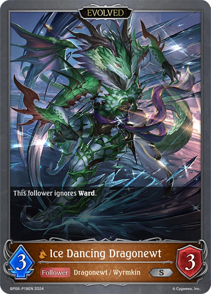 Ice Dancing Dragonewt (Evolved) - P18EN (Foil) (BP06-P18EN) [Paragons of the Colosseum]