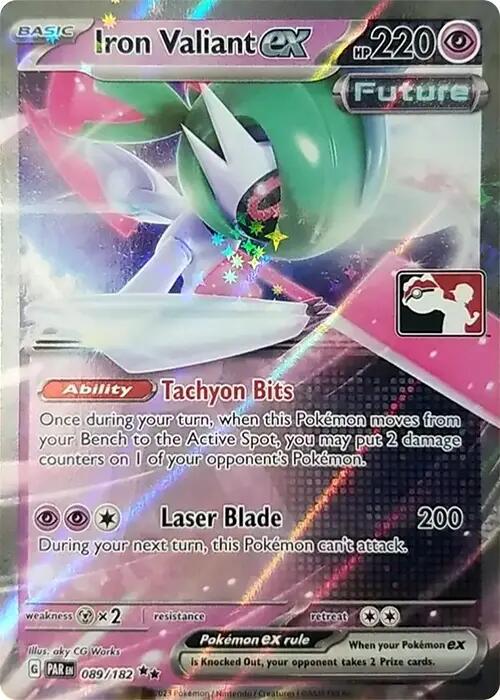 Iron Valiant ex (089/182) [Prize Pack Series Five]