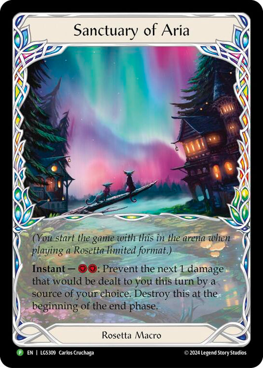 Sanctuary of Aria (Extended Art) [LGS309] (Promo)  Cold Foil