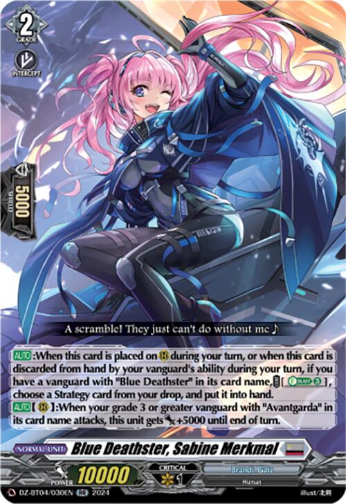 Blue Deathster, Sabine Merkmal (DZ-BT04/030EN) [DZ-BT04: Destined Showdown]