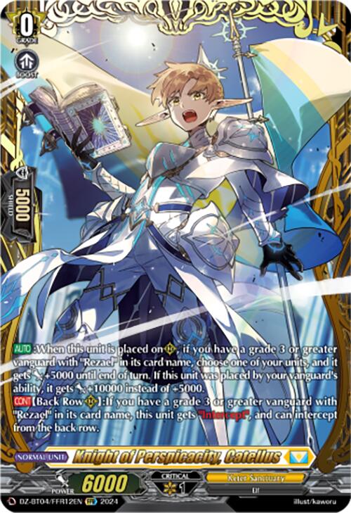 Knight of Perspicacity, Catellus (DZ-BT04/FFR12EN) [Destined Showdown]
