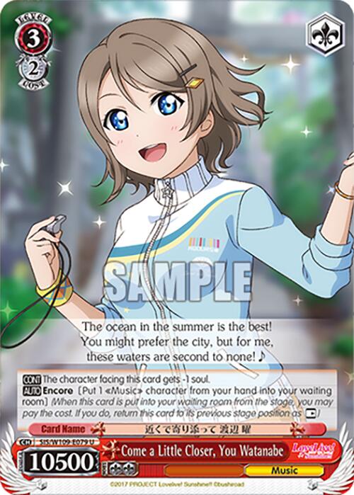 Come a Little Closer, You Watanabe (SIS/W109-E079 U) [Love Live! School idol festival 2 MIRACLE LIVE!]