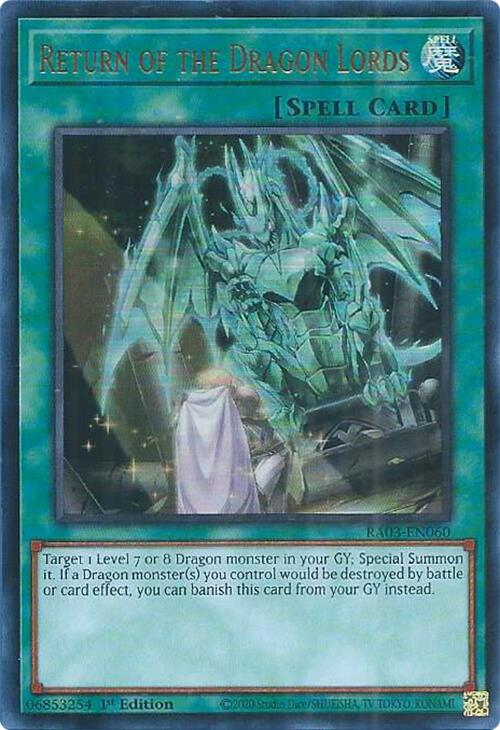 Return of the Dragon Lords (UR) [RA03-EN060] Ultra Rare