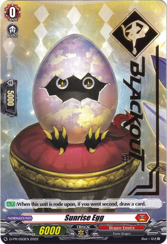 Sunrise Egg (Hot Stamped) (D-PR/093EN 2022) [D Promo Cards]