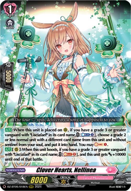 Clover Hearts, Nellinea (DZ-BT05/018EN) [Omniscient Awakening]