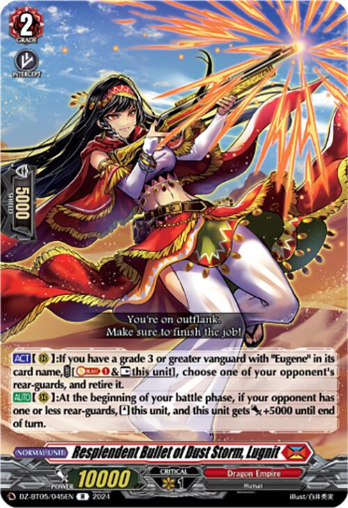 Resplendent Bullet of Dust Storm, Lugnit (DZ-BT05/045EN) [Omniscient Awakening]