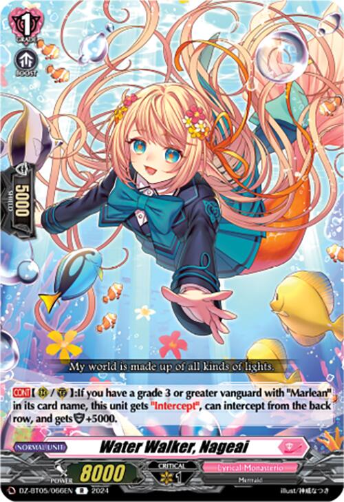 Water Walker, Nageai (DZ-BT05/066EN) [Omniscient Awakening]