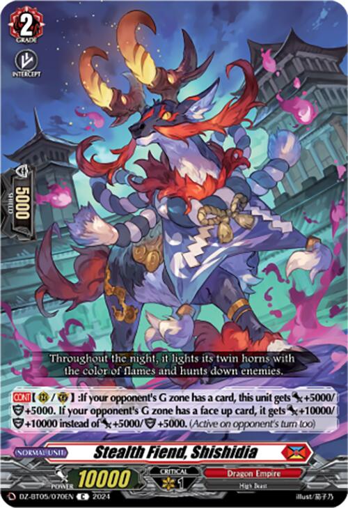 Stealth Fiend, Shishidia (DZ-BT05/070EN) [Omniscient Awakening]