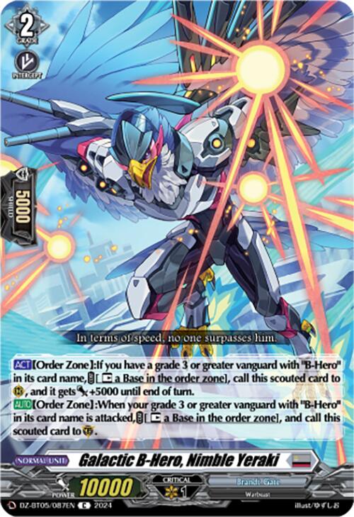 Galactic B-Hero, Nimble Yeraki (DZ-BT05/087EN) [Omniscient Awakening]