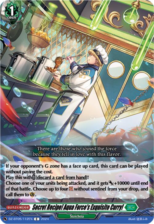 Secret Recipe! Aqua Force's Exquisite Curry! (DZ-BT05/112EN) [Omniscient Awakening]