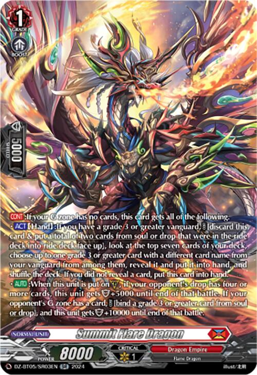 Summit Flare Dragon (DZ-BT05/SR03EN) [Omniscient Awakening]