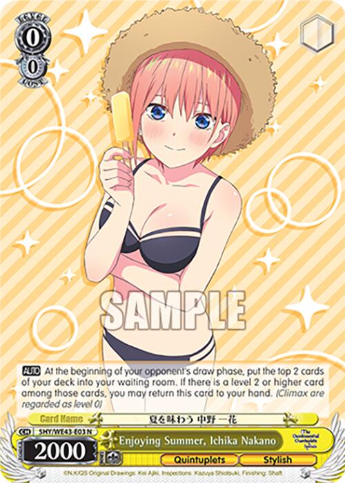 Enjoying Summer, Ichika Nakano (5HY/WE43-E03 N) [The Quintessential Quintuplets Specials Premium Booster]