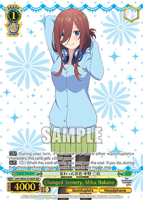 Changed Scenery, Miku Nakano (5HY/WE43-E16IGP IGP) [The Quintessential Quintuplets Specials Premium Booster]