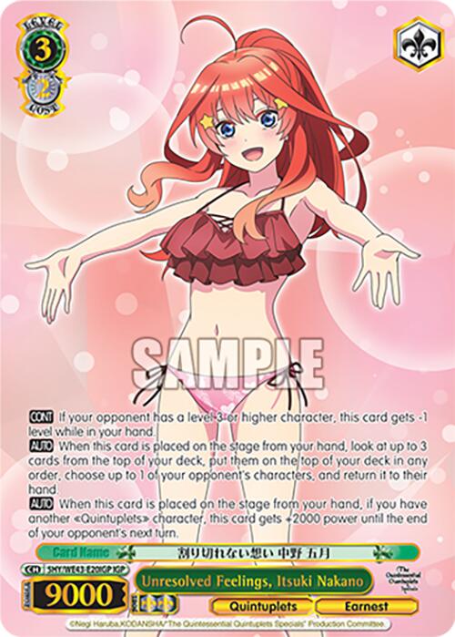 Unresolved Feelings, Itsuki Nakano (5HY/WE43-E20IGP IGP) [The Quintessential Quintuplets Specials Premium Booster]