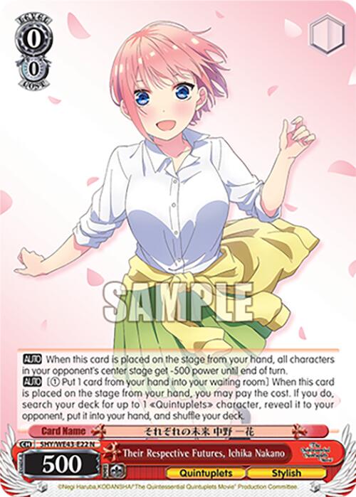 Their Respective Futures, Ichika Nakano (5HY/WE43-E22 N) [The Quintessential Quintuplets Specials Premium Booster]