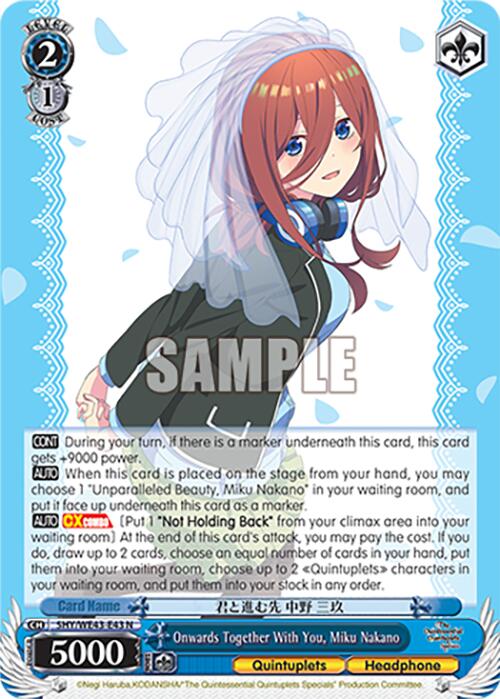 Onwards Together With You, Miku Nakano (5HY/WE43-E43 N) [The Quintessential Quintuplets Specials Premium Booster]