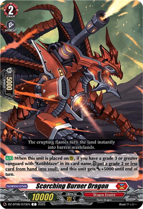 Scorching Burner Dragon (DZ-BT06/073EN) [Generation Dragenesis]