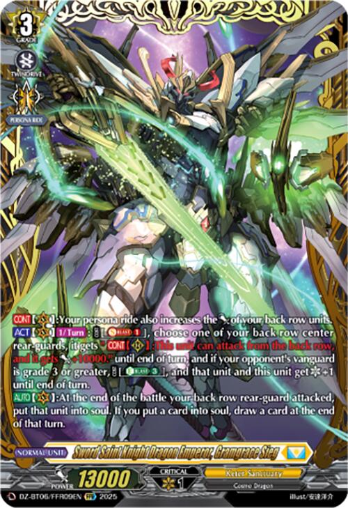 Sword Saint Knight Dragon Emperor, Gramgrace Sieg (DZ-BT06/FFR09EN) [Generation Dragenesis]