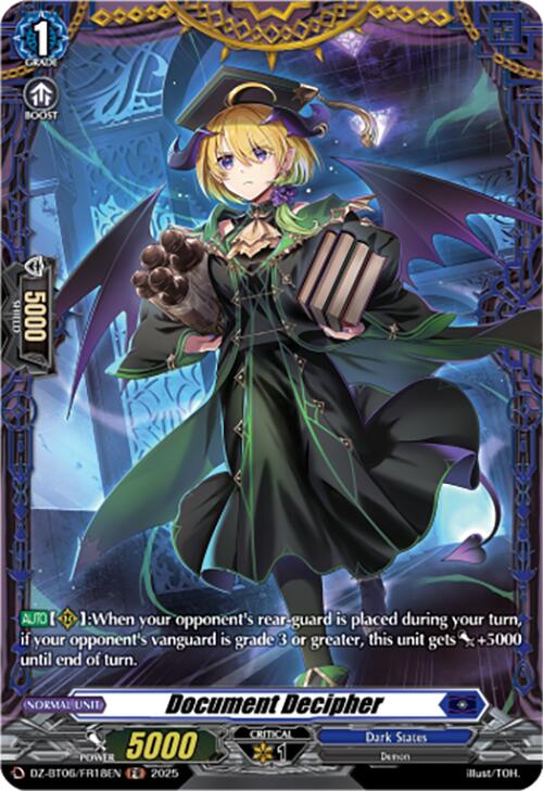 Document Decipher (DZ-BT06/FR18EN) [Generation Dragenesis]