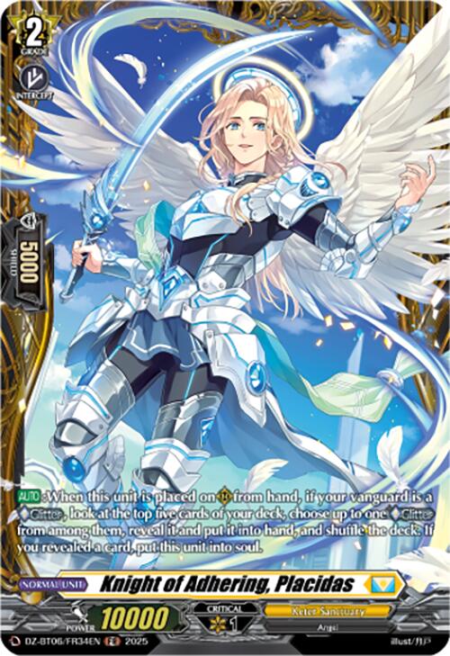 Knight of Adhering, Placidas (DZ-BT06/FR34EN) [Generation Dragenesis]