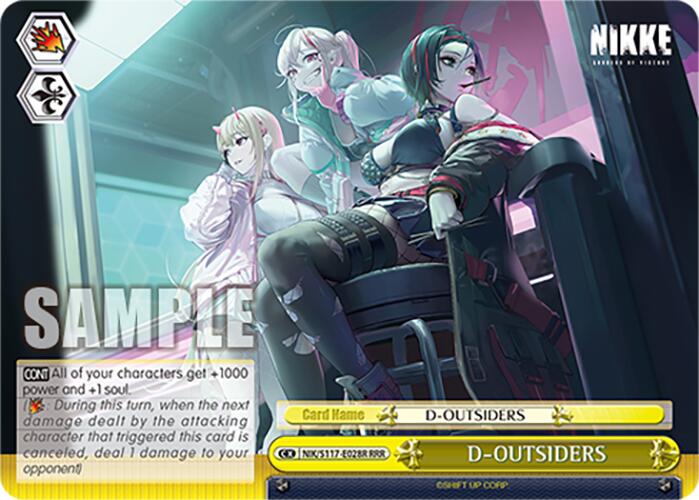 D-OUTSIDERS (NIK/S117-E028R RRR) [GODDESS OF VICTORY: NIKKE]