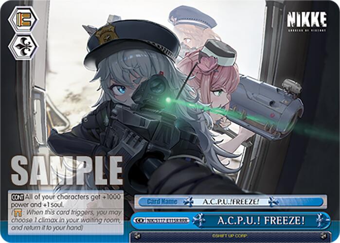 A.C.P.U.! FREEZE! (NIK/S117-E115R RRR) [GODDESS OF VICTORY: NIKKE]