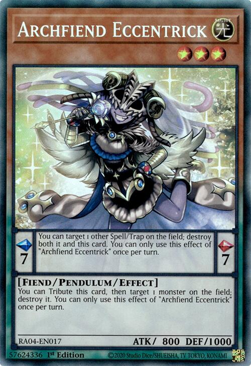 Archfiend Eccentrick [RA04-EN017] Collector's Rare