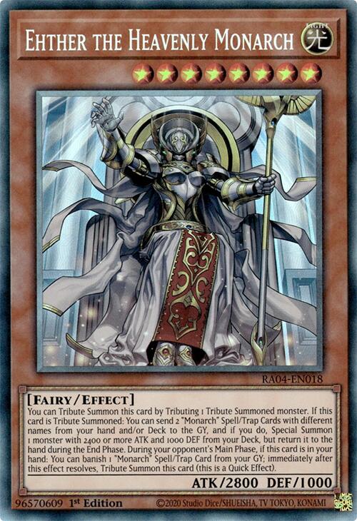 Ehther the Heavenly Monarch [RA04-EN018] Collector's Rare