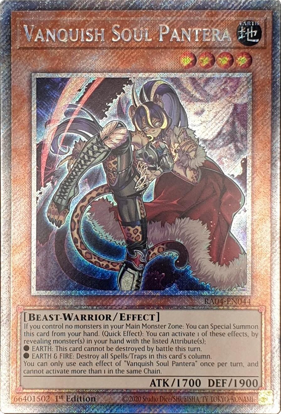 Vanquish Soul Pantera [RA04-EN044] Platinum Secret Rare