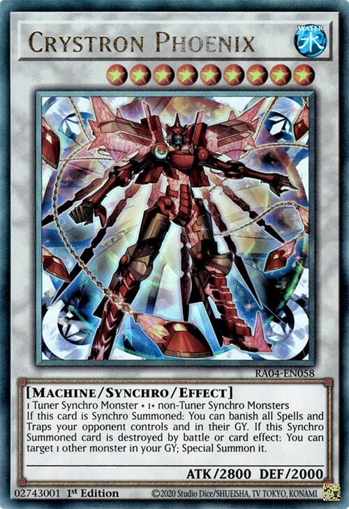 Crystron Phoenix [RA04-EN058] Ultimate Rare