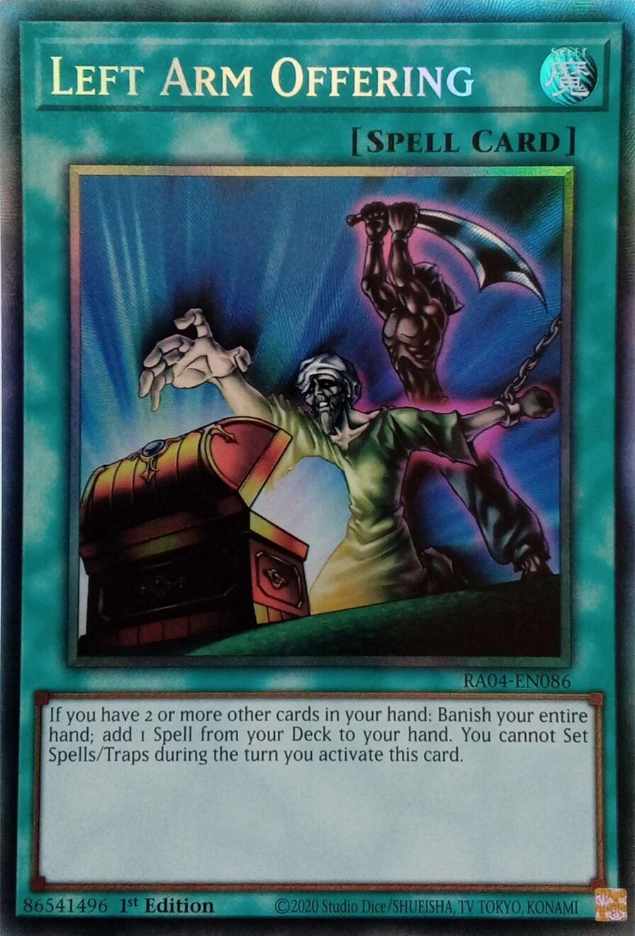 Left Arm Offering [RA04-EN086] Collector's Rare