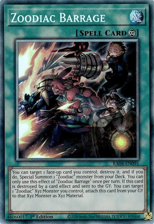 Zoodiac Barrage [RA04-EN091] Collector's Rare