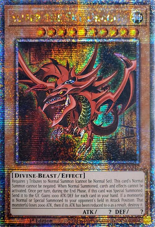 Slifer the Sky Dragon [RA04-EN117] Quarter Century Secret Rare