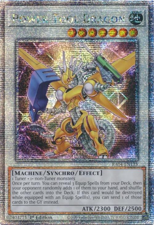 Power Tool Dragon [RA04-EN135] Quarter Century Secret Rare