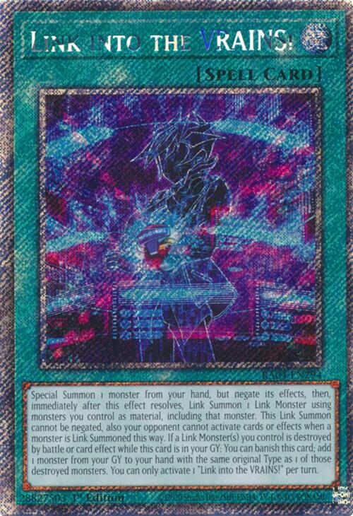 Link into the VRAINS! [RA04-EN294] Platinum Secret Rare