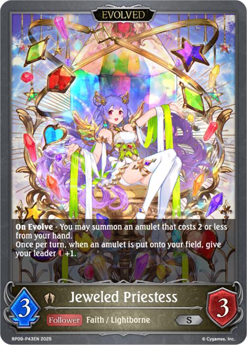 Jeweled Priestess (Evolved) - P43EN (Foil) (BP09-P43EN) [Duet of Dawn and Dusk]